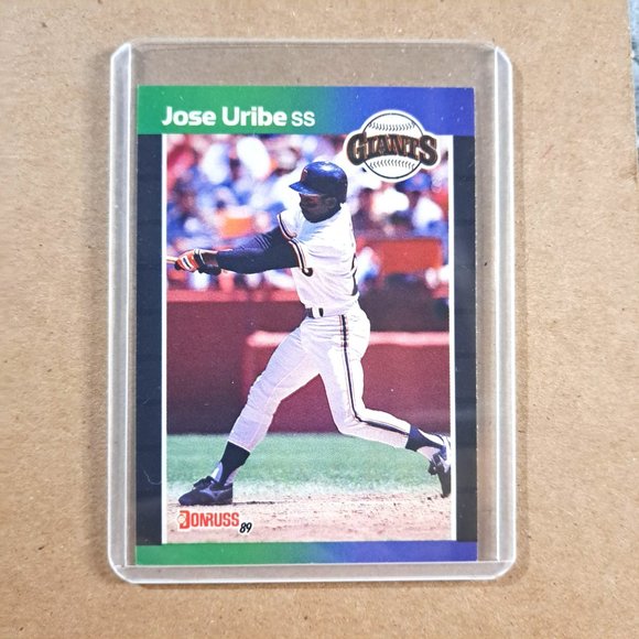 jose uribe rare baseball card Amazon.com: 1988 Topps #302 Jose Uribe San Francisco Giants (Baseball Card)  NM/MT Giants : Collectibles & Fine Art main image 1